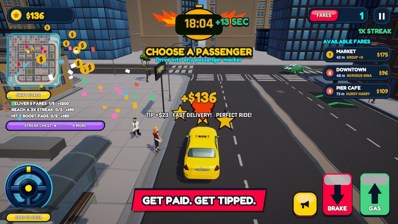 Cash callout after a drop-off: +$136, tip, fast delivery and perfect ride stars